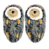 Kids fluffy house slippers by Jade Icarus, Hedge Hugs design, soft and cozy footwear for children and babies.