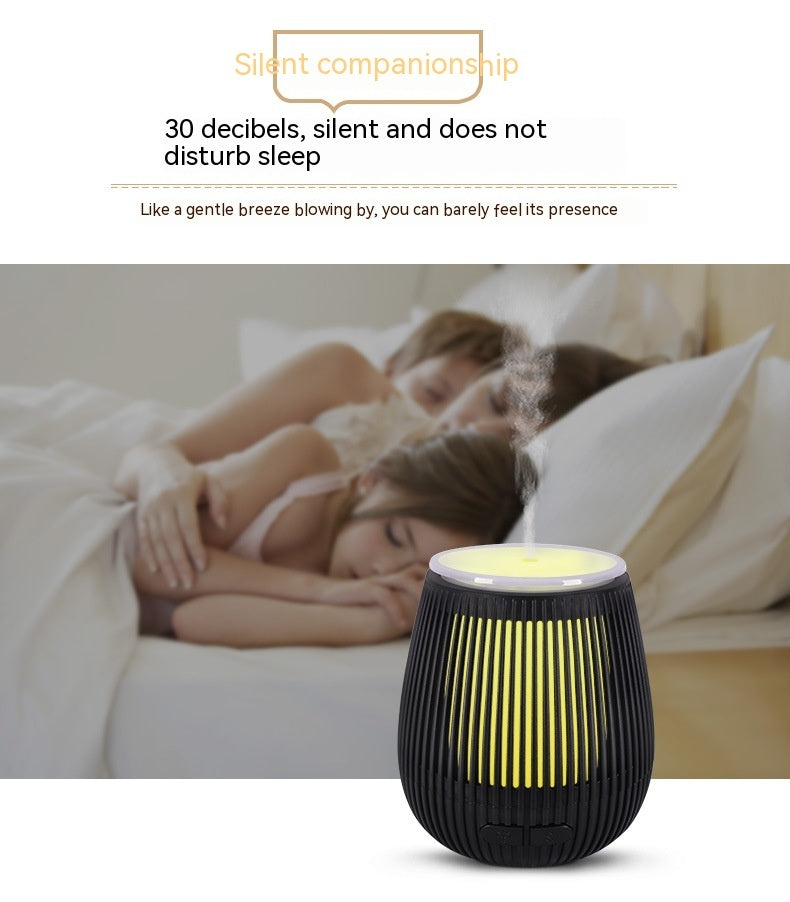 Colorful USB aromatherapy humidifier with fragrance lamp, designed for women, by Pink Lucky, featuring vibrant light and mist effects.