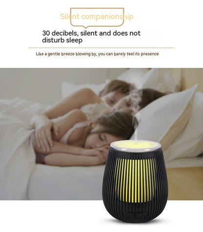 Colorful USB aromatherapy humidifier with fragrance lamp, designed for women, by Pink Lucky, featuring vibrant light and mist effects.