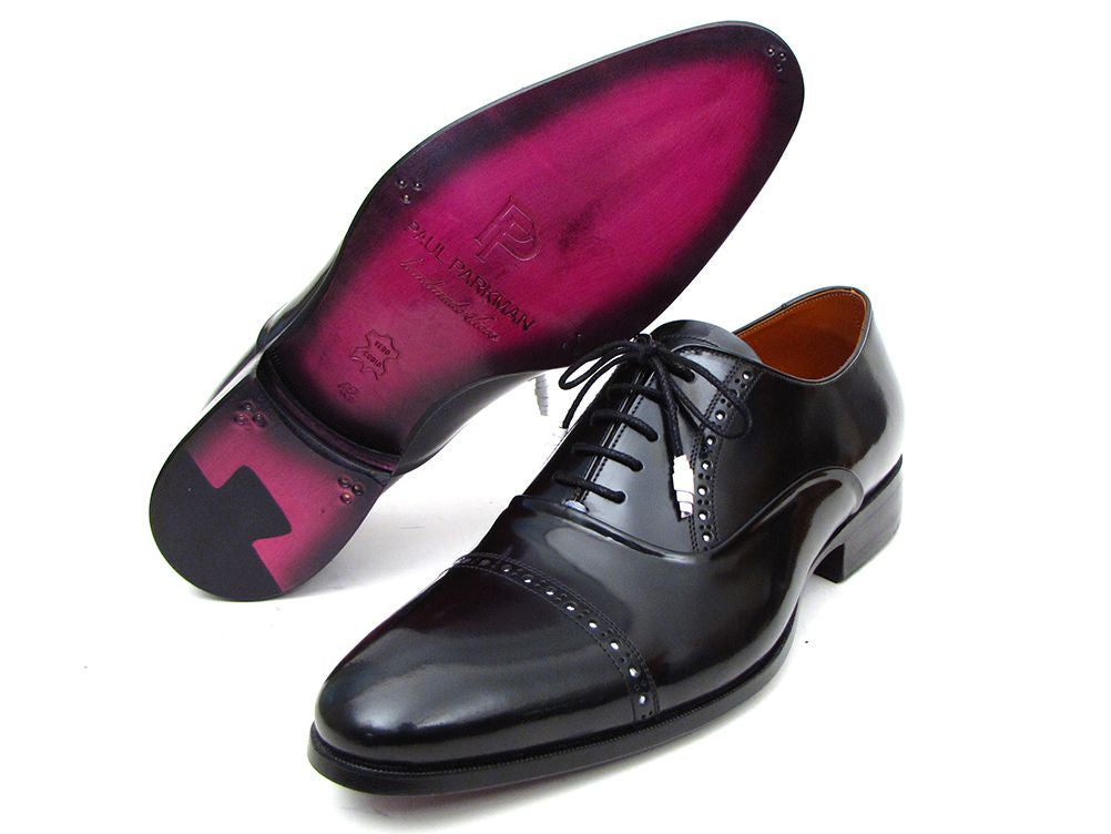 Black Paul Parkman Captoe Oxfords by Ruby Ophion, men&