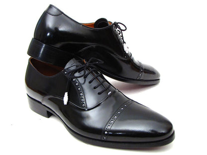 Black Paul Parkman Captoe Oxfords by Ruby Ophion, classic men&