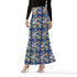 Women’s floral wrap fishtail long skirt from Lemon Misty, featuring a flowing design and vibrant floral pattern.