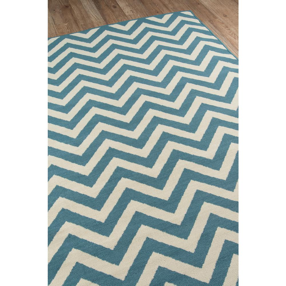 Start2Finish contemporary blue rectangle area rug with a modern design, measuring 8&