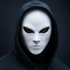 Start2Finish stealth assassin cosplay mask, 3D printed faceless phantom horror mask for Halloween or gothic costume.