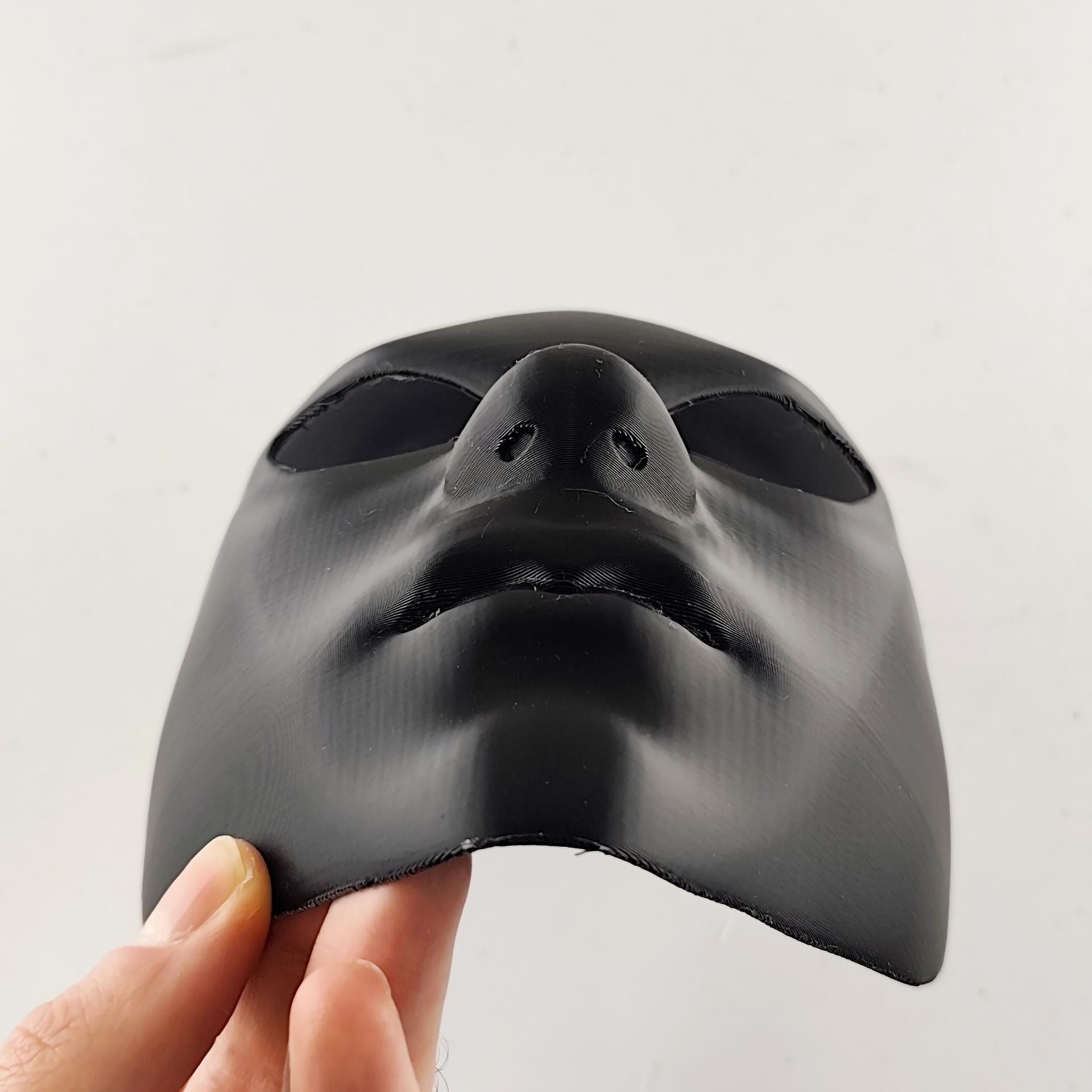 Start2Finish anonymous cosplay mask, stealth assassin sci-fi villain mask with 3D printed faceless phantom design for costumes