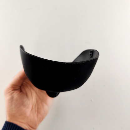 3D printed faceless phantom horror mask from Start2Finish, stealth assassin cosplay mask for Halloween and gothic costumes.