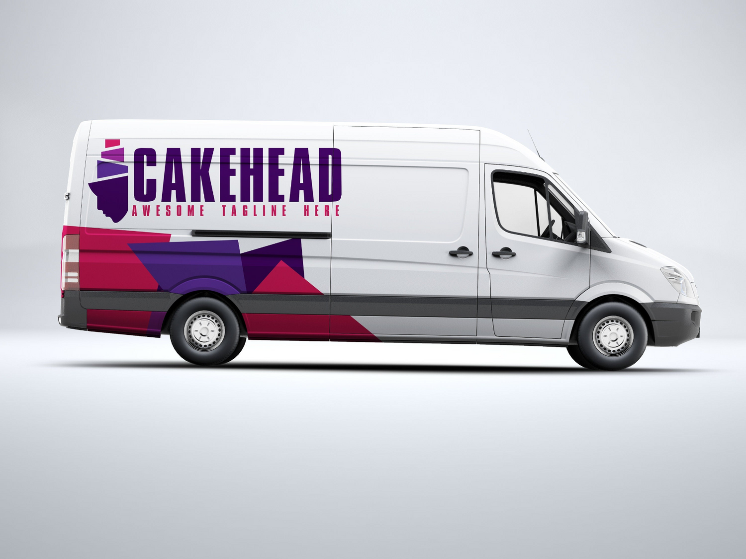 Start2Finish custom vinyl car decal with personalized business design, lettering, and name sign on auto door and window.