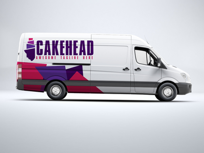 Start2Finish custom vinyl car decal with personalized business design, lettering, and name sign on auto door and window.