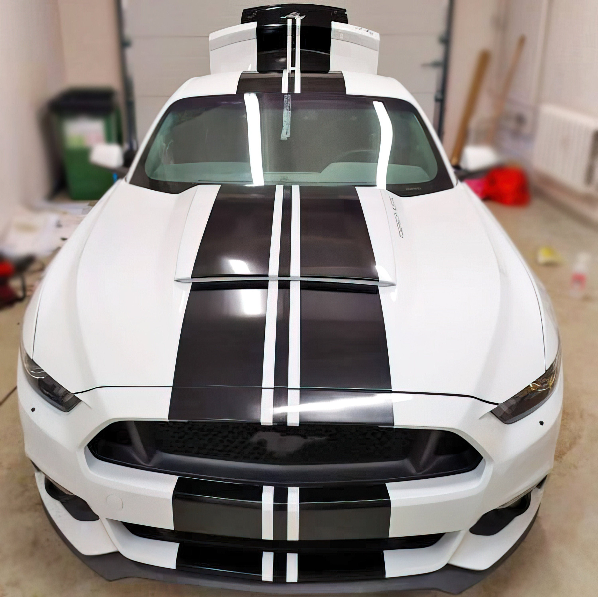 Black racing stripes car stickers, full vehicle rally decals for trucks and sports cars, auto vinyl decal by Start2Finish
