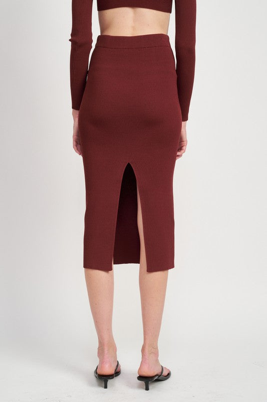 Jade Icarus high waist midi pencil skirt for women, shown in a sleek design with a fitted silhouette and classic style.