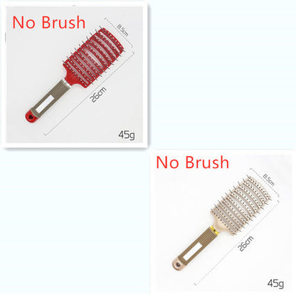 CJDropshipping anti-knot hairbrush for women, detangler hair brush with ergonomic handle and soft bristles for smooth hair.