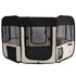 Taupe Shadow PawHut 49.2-inch soft pet playpen folding tent kennel for puppies, cats, and small dogs, with mesh sides and secure door.