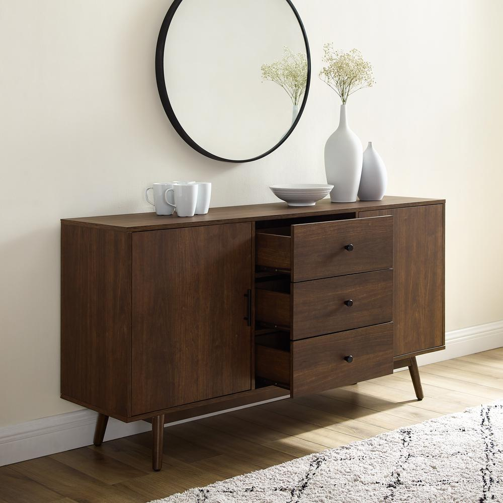 Start2Finish Lucas sideboard furniture with sleek wooden finish, featuring drawers and cabinet doors for stylish storage.