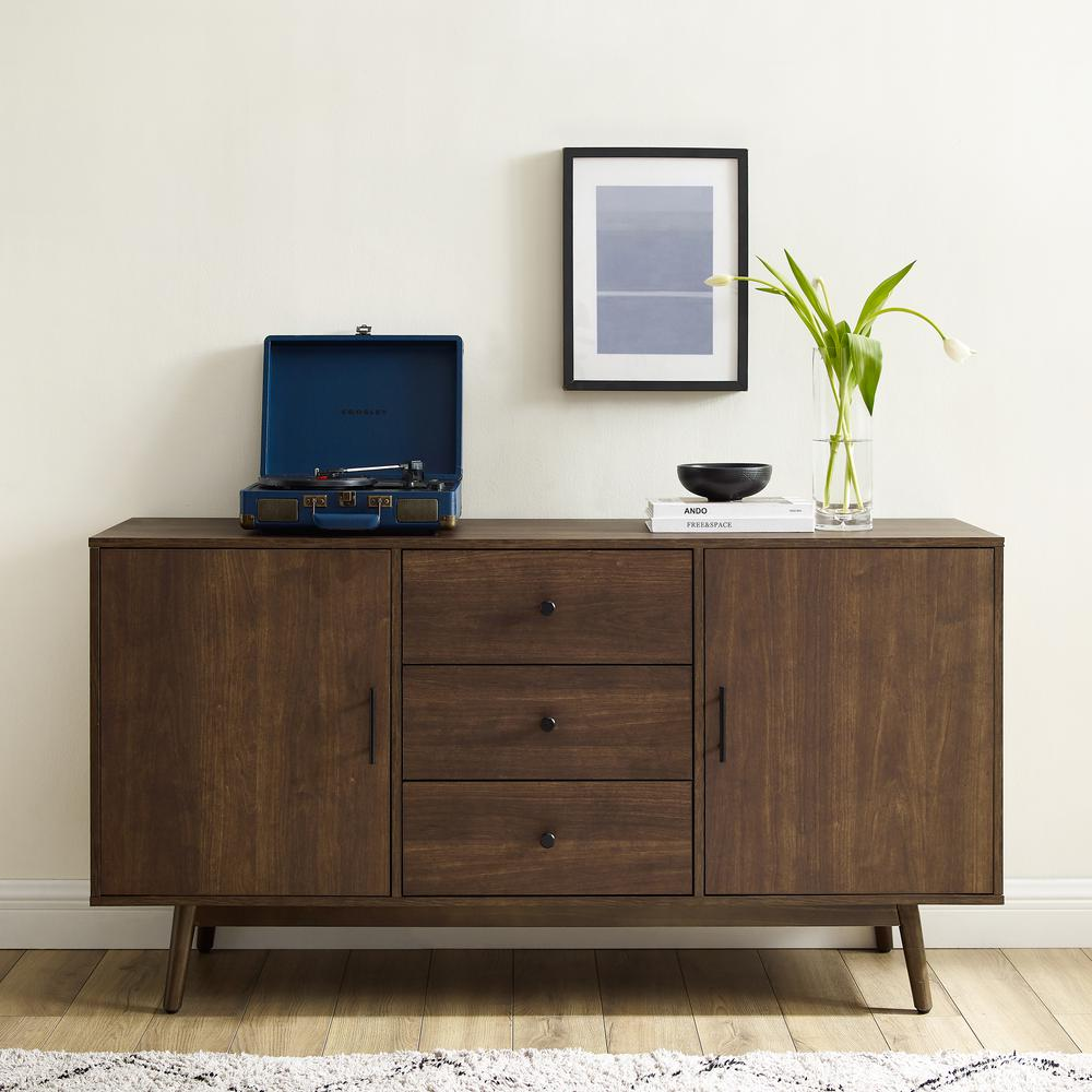 Start2Finish Lucas Sideboard furniture with wood finish, featuring drawers and cabinets for stylish storage.