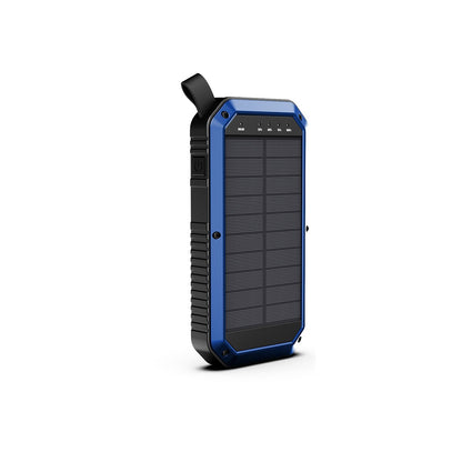 Salmon Lucky Sun Chaser Mini Solar Powered Wireless Phone Charger with 10,000mAh capacity, compact tech accessory, front view.