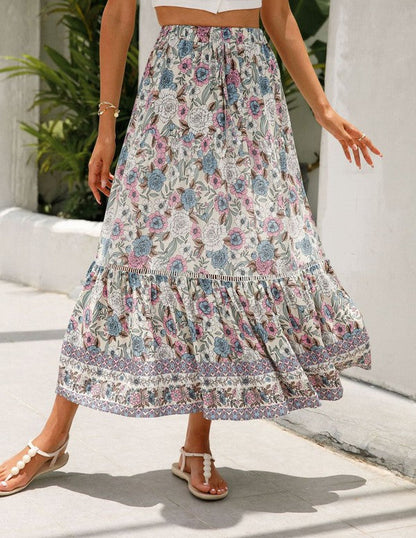 Floral midi skirt from Jade Icarus, women&