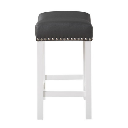 Start2Finish Zermatt Counter Stool with wooden legs and upholstered seat, modern furniture piece for kitchen or bar area.