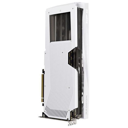 XFX RX9070 XT Quicksilver White Magnetic Air Edition graphics card with PCIe 5, 16GB DDR6, HDMI, 3 DisplayPorts, 2970MHz clock