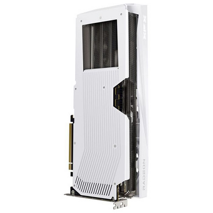 XFX RX9070 XT Quicksilver White Magnetic Air Edition graphics card with PCIe 5, 16GB DDR6, HDMI, 3 DisplayPorts, 2970MHz clock