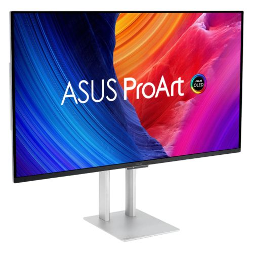 Asus 31.5-inch ProArt OLED 4K UHD monitor with ultra-slim design, Thunderbolt, VESA, 3840x2160 resolution, 0.1ms, 240Hz display.