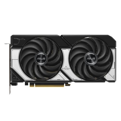 Asus DUAL RTX5070 OC graphics card with 12GB DDR7, HDMI, 3 DisplayPorts, overclocked, compact design for small form factor PCs.