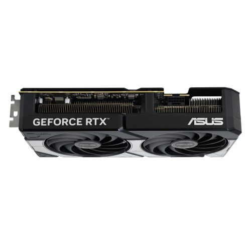 Asus DUAL RTX 5070 OC graphics card with PCIe 5, 12GB DDR7, HDMI, 3 DisplayPorts, overclocked, compact SFF-ready.