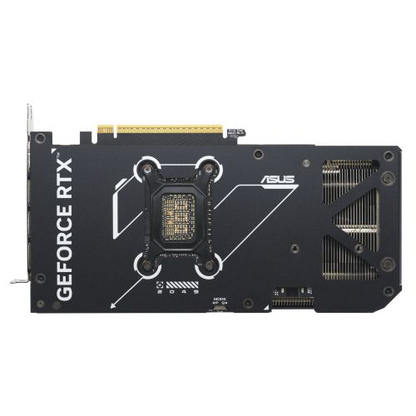 Asus DUAL RTX 5070 OC graphics card with 12GB DDR7, HDMI and DisplayPorts, overclocked, compact design, PCIe 5.0 interface.