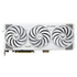 Asus TUF GAMING RTX5070 Ti BTF OC white graphics card with RGB lighting, 16GB DDR7, HDMI and DisplayPort outputs, overclocked.