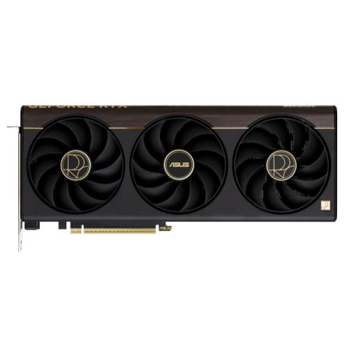 Asus PROART RTX5070 Ti OC graphics card with RGB lighting, HDMI, DisplayPort, USB-C, PCIe 5.0, 16GB DDR7, overclocked, compact design