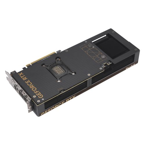 Asus PROART RTX5070 Ti OC graphics card with RGB lighting, HDMI, DisplayPort, USB-C, 16GB DDR7, PCIe5, overclocked, compact design