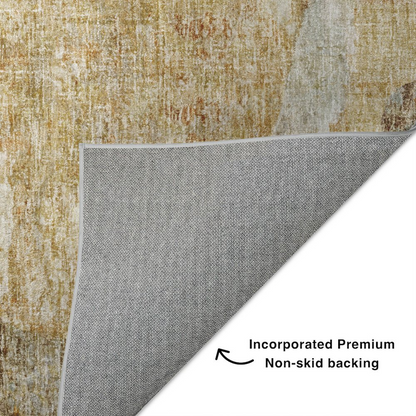 Luxury washable Boca Taupe rug, 3&