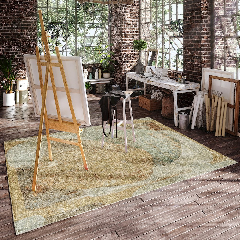 Start2Finish luxury washable Boca Taupe 3x5 rug with soft, durable fibers and subtle textured design for modern home decor.