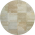 Start2Finish Ravenna beige 8-foot round indoor/outdoor washable rug with intricate pattern and soft texture.