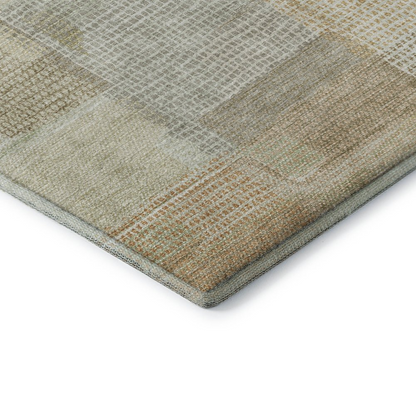 Start2Finish Ravenna beige indoor/outdoor rug, 10x14 feet, showcasing a stylish washable rug with intricate pattern and durable material.