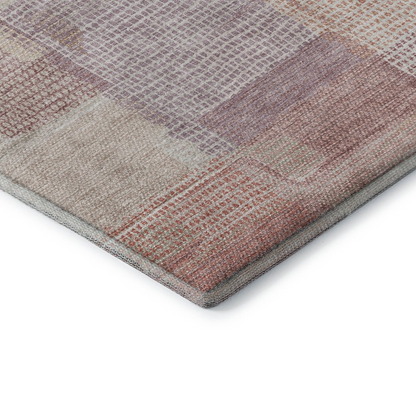 Luxury washable indoor/outdoor Ravenna blush runner rug by Start2Finish, featuring a soft pink pattern on a durable surface.