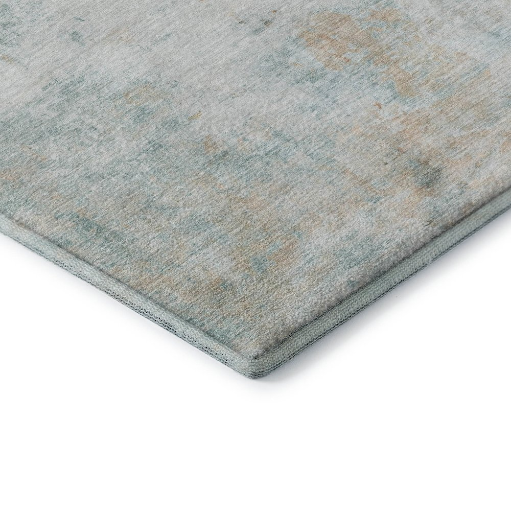 Start2Finish Ravenna Seafoam 10x14 indoor/outdoor washable rug with intricate pattern, perfect for any indoor or outdoor space.