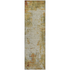 Luxury washable indoor/outdoor Ravenna Olive runner rug by Start2Finish, featuring a stylish 2&