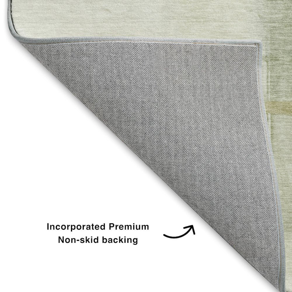 Luxury washable Ravenna Aloe indoor/outdoor rug by Start2Finish, featuring a stylish 8x10 design with intricate pattern details.