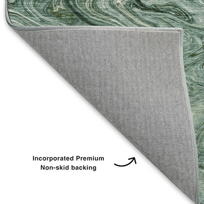 Start2Finish Ravenna teal indoor/outdoor rug, 8x10 feet, showcasing intricate pattern and vibrant color suitable for indoor or outdoor use.