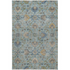 Start2Finish Silk Road Denim 8x10 indoor/outdoor rug with intricate blue and beige patterns on a textured fabric surface.
