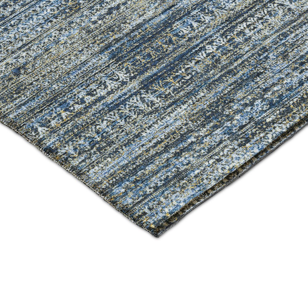 Start2Finish Solace denim runner rug, washable indoor/outdoor, 2&