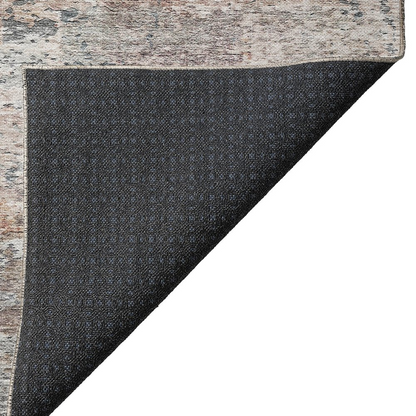 Start2Finish Solace gray indoor/outdoor washable rug, 5&