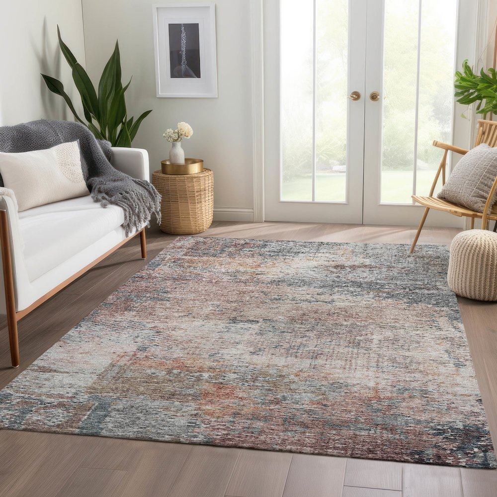 Start2Finish Solace gray indoor/outdoor rug, 5&