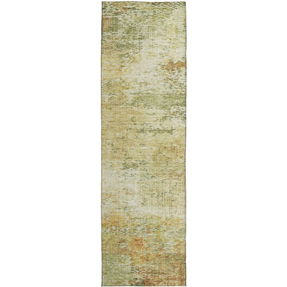 Luxury washable Solace Fern runner rug by Start2Finish, indoor/outdoor 2&
