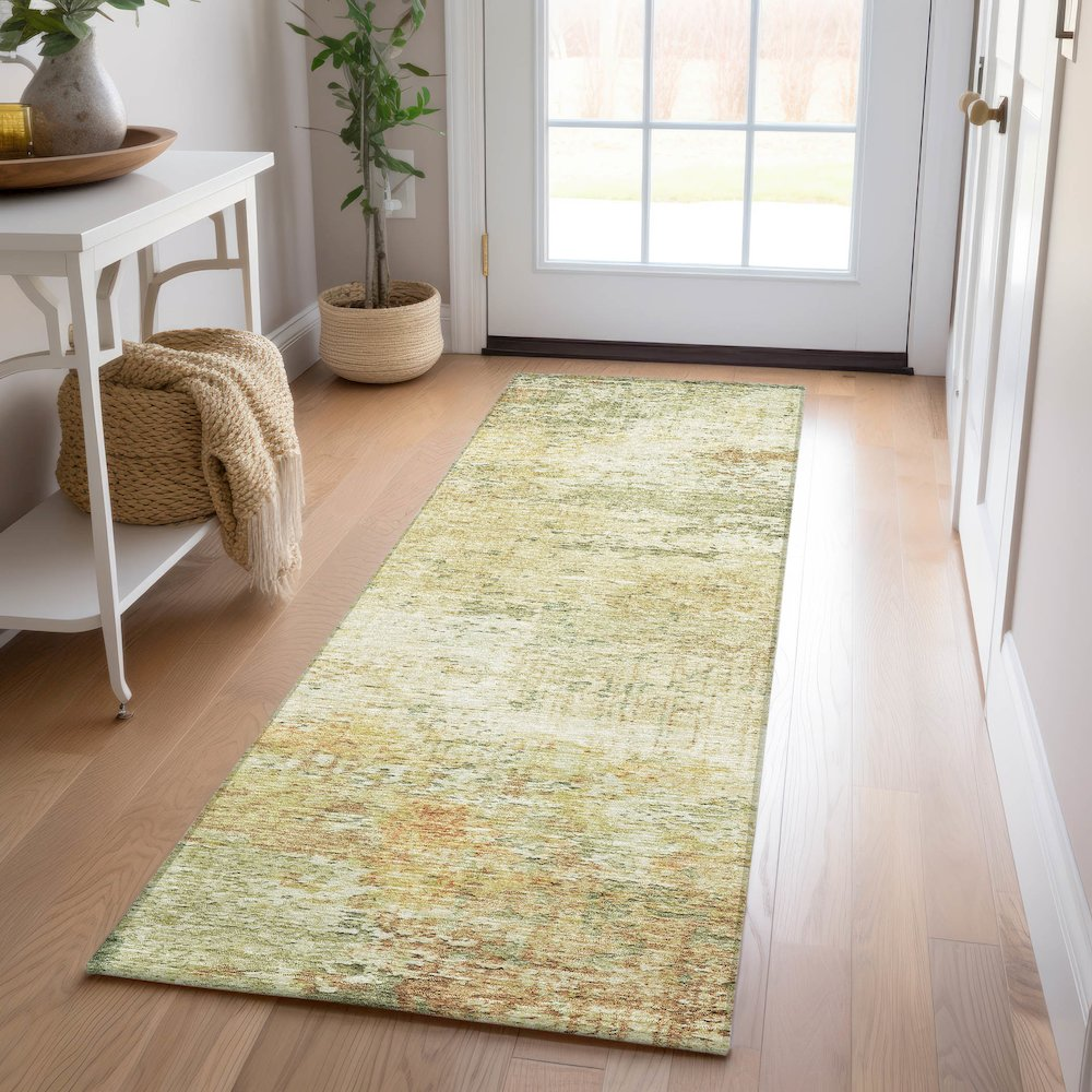 Start2Finish Solace Fern indoor/outdoor washable runner rug, 2&