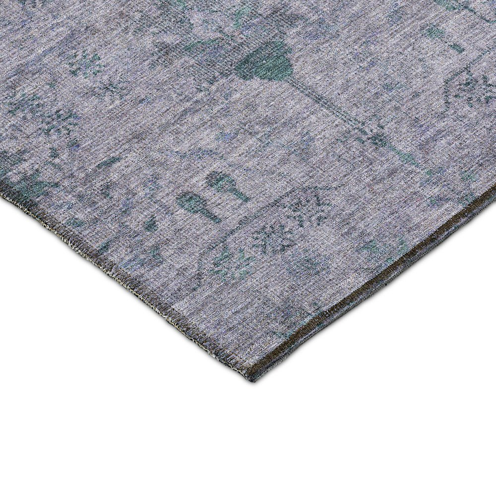Start2Finish Solace lavender indoor/outdoor washable rug, 5&