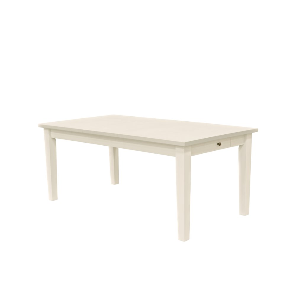 Start2Finish Avery Extension Dining Table in Coconut Milk with a sleek wooden surface and extendable design for flexible dining space.