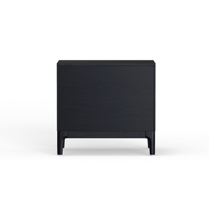 Vintage black June Nightstand by Start2Finish with a classic wooden finish and simple, elegant design for bedroom furniture.