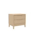 June Nightstand by Start2Finish in light oak wood with a modern design, featuring a single drawer and open storage space.