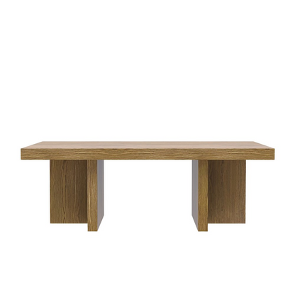 Rectangular oak coffee table from Start2Finish featuring a modern wooden furniture design with a smooth finish.